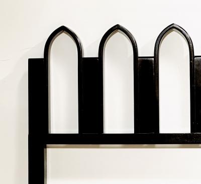 Harvey Probber Harvey Probber Arch King Size Walnut Headboard 1950