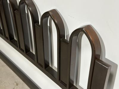 Harvey Probber Harvey Probber Arch King Size Walnut Headboard 1950