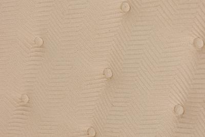 Harvey Probber Harvey Probber Beige Zig Zag Textured Upholstery and Brass Slipper Chairs