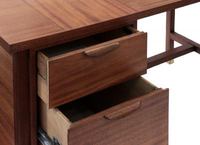 Harvey Probber Harvey Probber Desk in Mahogany 1950s Signed 