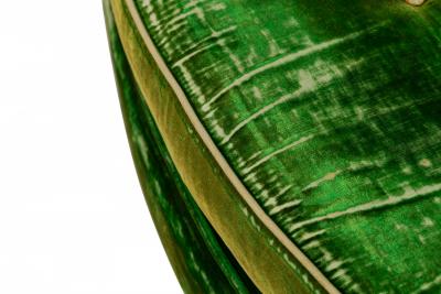 Harvey Probber Harvey Probber Green Velvet Round Sofa