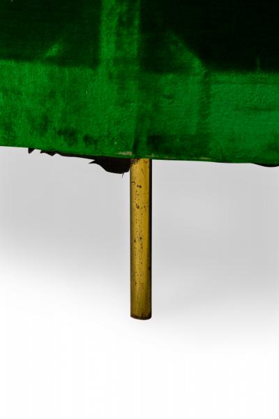 Harvey Probber Harvey Probber Green Velvet Round Sofa