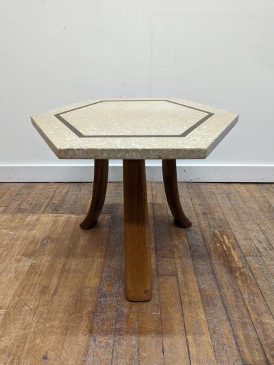 Harvey Probber Harvey Probber Hexagon Terrazzo Side Table