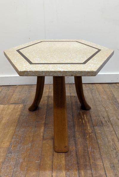 Harvey Probber Harvey Probber Hexagon Terrazzo Side Table