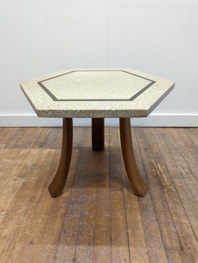 Harvey Probber Harvey Probber Hexagon Terrazzo Side Table