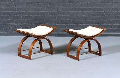 Harvey Probber Harvey Probber Knights Model 1173 Sculpted Benches