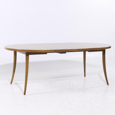 Harvey Probber Harvey Probber MCM Bleached Mahogany Expanding Saber Leg Dining Table w 4 Leaves
