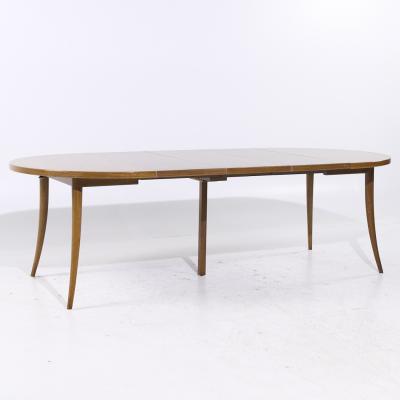 Harvey Probber Harvey Probber MCM Bleached Mahogany Expanding Saber Leg Dining Table w 4 Leaves