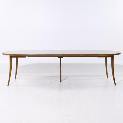 Harvey Probber Harvey Probber MCM Bleached Mahogany Expanding Saber Leg Dining Table w 4 Leaves