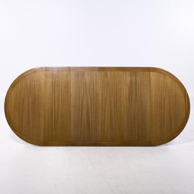 Harvey Probber Harvey Probber MCM Bleached Mahogany Expanding Saber Leg Dining Table w 4 Leaves