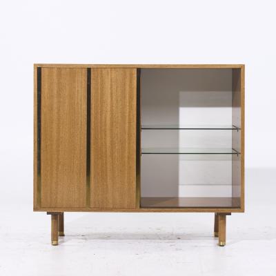 Harvey Probber Harvey Probber Mid Century Brass and Mahogany Credenza