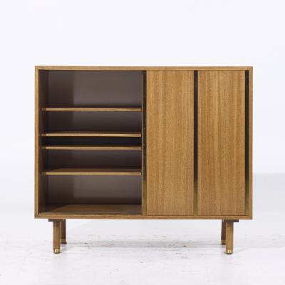 Harvey Probber Harvey Probber Mid Century Brass and Mahogany Credenza