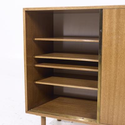 Harvey Probber Harvey Probber Mid Century Brass and Mahogany Credenza