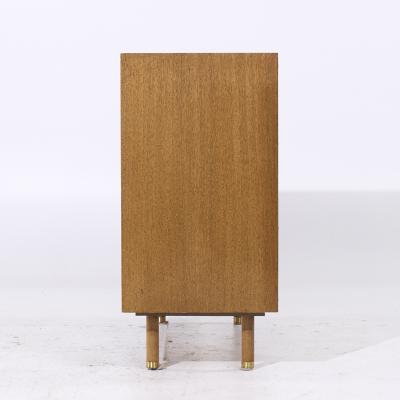 Harvey Probber Harvey Probber Mid Century Brass and Mahogany Credenza