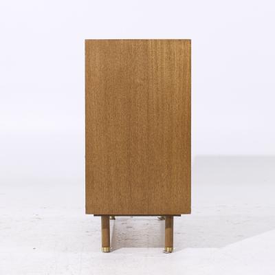 Harvey Probber Harvey Probber Mid Century Brass and Mahogany Credenza