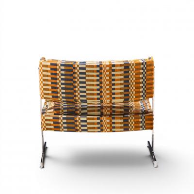 Harvey Probber Harvey Probber Mid Century Cantilevered Chrome Slipper Lounge Chairs Pair