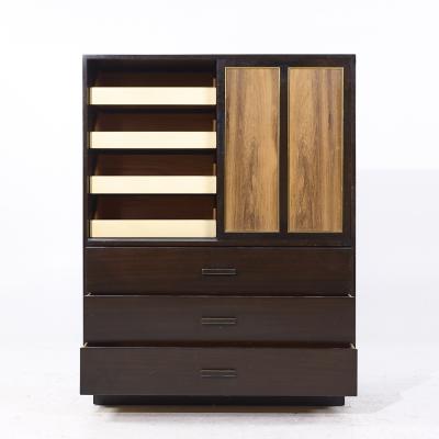 Harvey Probber Harvey Probber Mid Century Rosewood and Mahogany Armoire Highboy Dresser