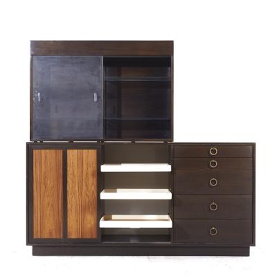 Harvey Probber Harvey Probber Mid Century Rosewood and Mahogany Credenza and Hutch