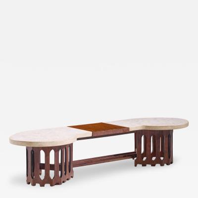 Harvey Probber Harvey Probber Mid Century Walnut and Terrazzo Marble Top Coffee Table