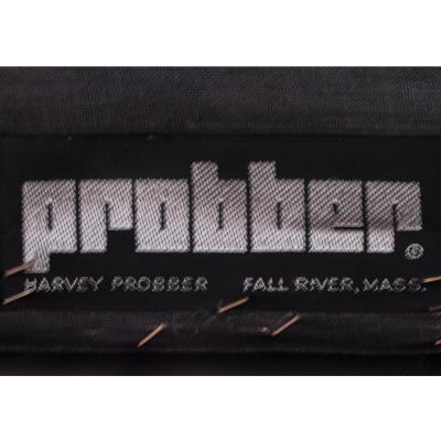 Harvey Probber Harvey Probber Pair of Chic Raphael Lounge Chairs in Black Leather 1982 Signed 