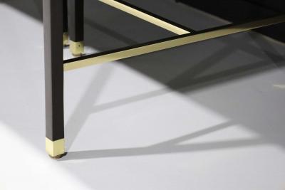 Harvey Probber Harvey Probber Rosewood Dining Table with Brass Trim