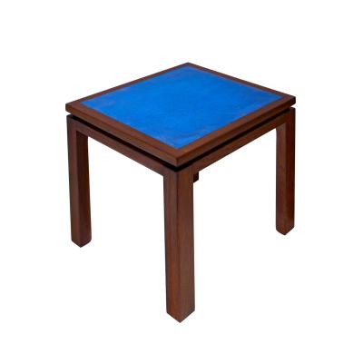 Harvey Probber Harvey Probber Set of 3 Coffee Tables with Enamel on Copper Tops 1950s