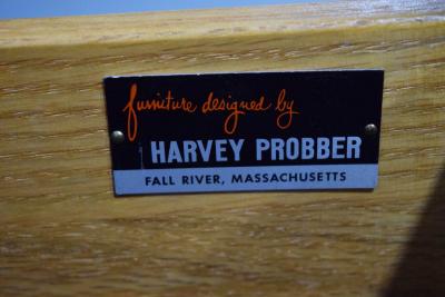 Harvey Probber Harvey Probber Signed Sideboard in Mahogany with Gold Trim 1960s