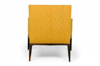 Harvey Probber Harvey ProbberBright Yellow FabricEbonized Lounge Armchairs