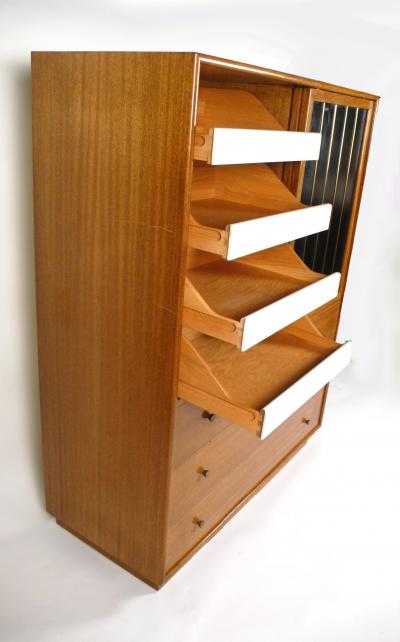 Harvey Probber Leather Faced Probber Cabinet