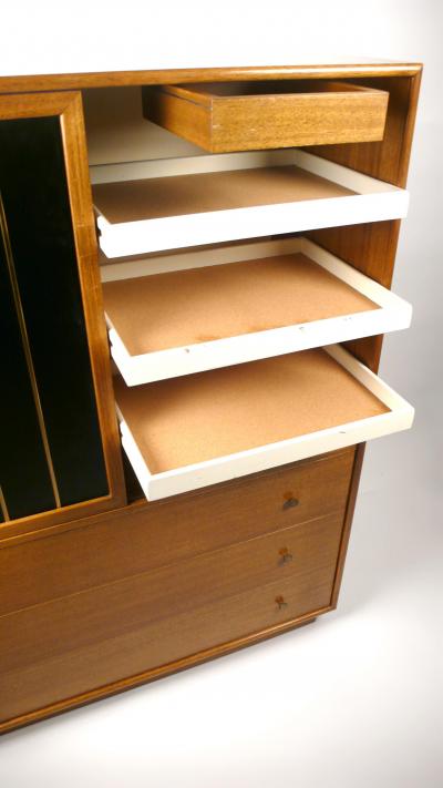 Harvey Probber Leather Faced Probber Cabinet