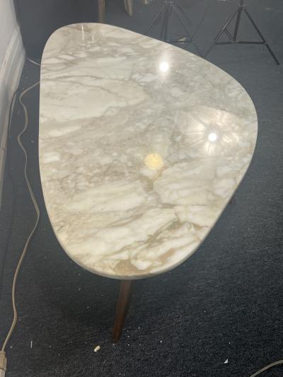Harvey Probber MONUMENTAL MID CENTURY MARBLE BOOMERANG COFFEE TABLE