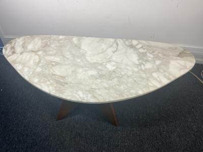 Harvey Probber MONUMENTAL MID CENTURY MARBLE BOOMERANG COFFEE TABLE