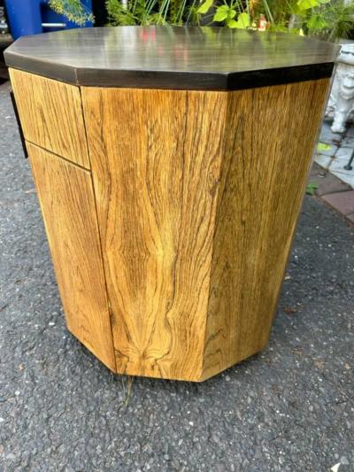 Harvey Probber Magnificent Harvey Probber Decagon Bar Cabinet Table Mid Century