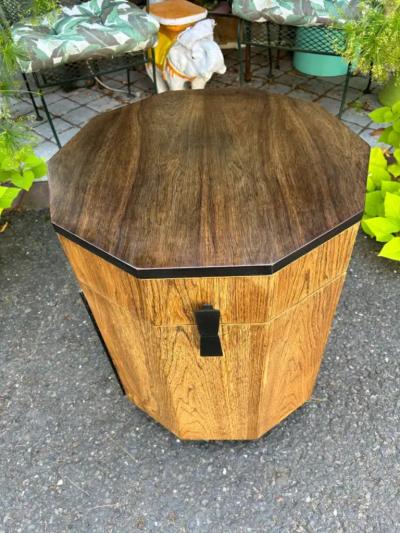 Harvey Probber Magnificent Harvey Probber Decagon Bar Cabinet Table Mid Century