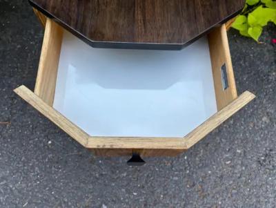 Harvey Probber Magnificent Harvey Probber Decagon Bar Cabinet Table Mid Century