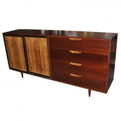 Harvey Probber Mahogany Rosewood Harvey Probber Credenza