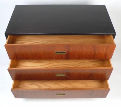 Harvey Probber Matching Pair of Three Drawer Chests by Harvey Probber