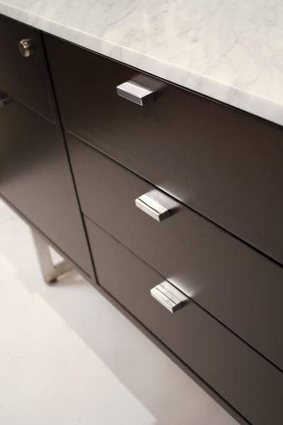 Harvey Probber Minimalist 1960s Harvey Probber Credenza with Calacatta Marble Top
