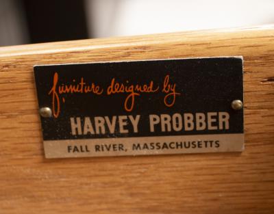 Harvey Probber Minimalist 1960s Harvey Probber Credenza with Calacatta Marble Top