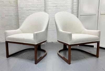 Harvey Probber Pair Mid Century Modern Sculptural Side Chairs