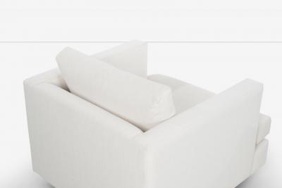 Harvey Probber Pair of Harvey Probber Lounge Chairs reupholstered with Boucle