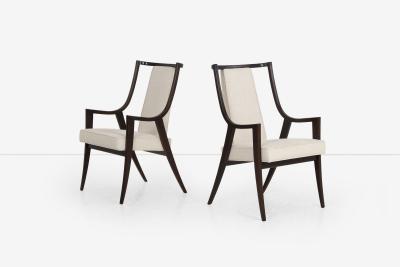 Harvey Probber Pair of Harvey Probber Saber Leg Pull Up Chairs 1960s