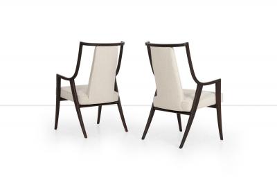 Harvey Probber Pair of Harvey Probber Saber Leg Pull Up Chairs 1960s