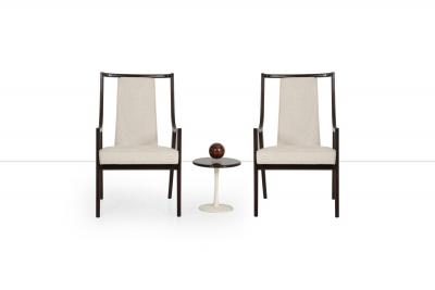 Harvey Probber Pair of Harvey Probber Saber Leg Pull Up Chairs 1960s