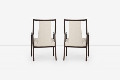 Harvey Probber Pair of Harvey Probber Saber Leg Pull Up Chairs 1960s