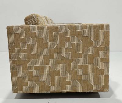 Harvey Probber Pair of Harvey Probber Tuxedo Sofas in Lee Jofa Upholstery