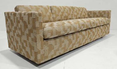 Harvey Probber Pair of Harvey Probber Tuxedo Sofas in Lee Jofa Upholstery