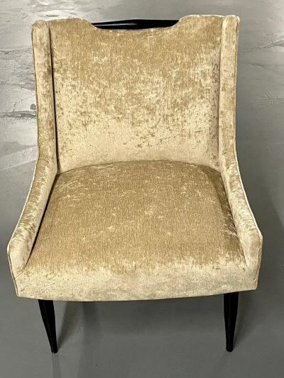 Harvey Probber Pair of Mid Century Modern Slipper Lounge Chairs Harvey Probber Style American