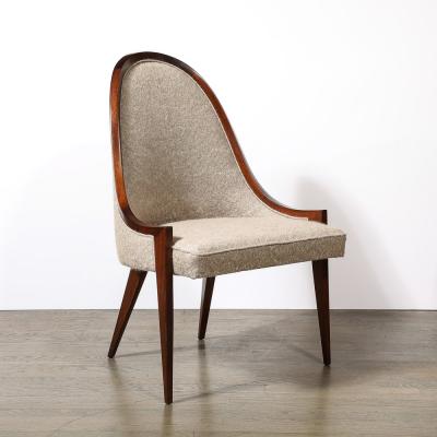 Harvey Probber Pair of Mid Century Modernist Gondola Slipper Chairs by Harvey Probber