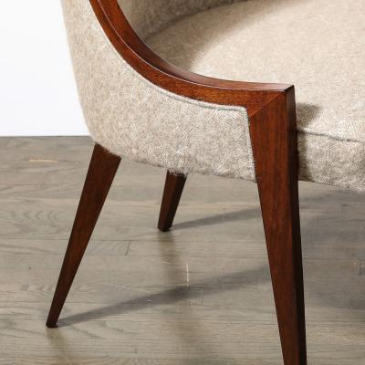 Harvey Probber Pair of Mid Century Modernist Gondola Slipper Chairs by Harvey Probber